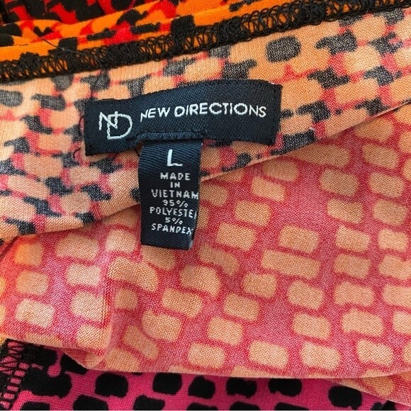 New Directions Maxi V Neck Sleeveless Empire Waist Sundress Cover Up Size L - Picture 9 of 12